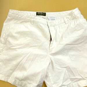 White 100% cotton Eddie Bauer shorts